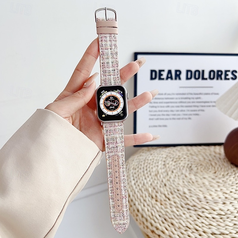 Solo Loop Συμβατό με Ζάντα ρολογιού Apple Watch 38mm 40mm 41mm 42mm 44mm 45mm 49mm Ρυθμιζόμενο Ύφασμα Ανταλλακτικό λουράκι ρολογιού για iwatch Ultra 2 Series 9 8 7 SE 6 5 4 3 2 1 2025 - $17.99 –P14