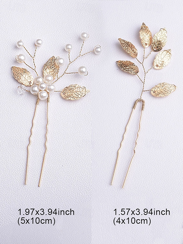 bruidshaaraccessoireset van goud en zilver met imitatieparels en kristallen – elegante haarspelden en kam voor vrouwen, perfect voor bruiloften en speciale gelegenheden 2026 - $11.99 –P9