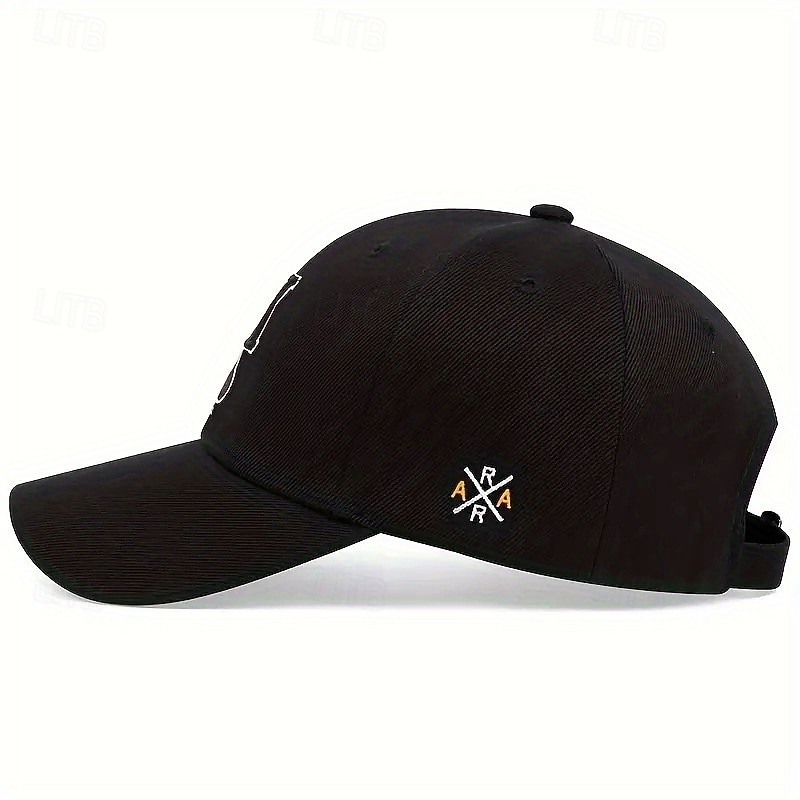 Herren Cap Basecap Sonnenhut Kappe Schwarz Rote Acrylfasern Bestickt Modisch Brautkleider schlicht Strasse Täglich Poker Einstellbar Sonnenschutz Atmungsaktiv 2025 - $10.99 –P6