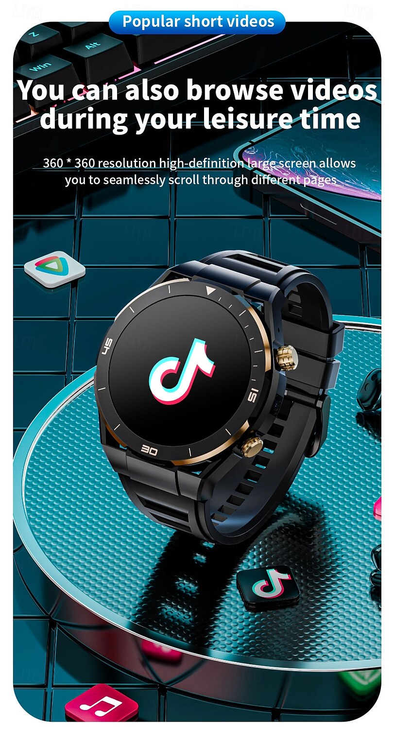 iMosi PG888 Android Smart Watch Men 2G/32G Storage HD Dual Camera NFC 2G 4G SIM Card WIFI Wireless Fast Internet Access Eurasian version 2025 - $137.79 –P11