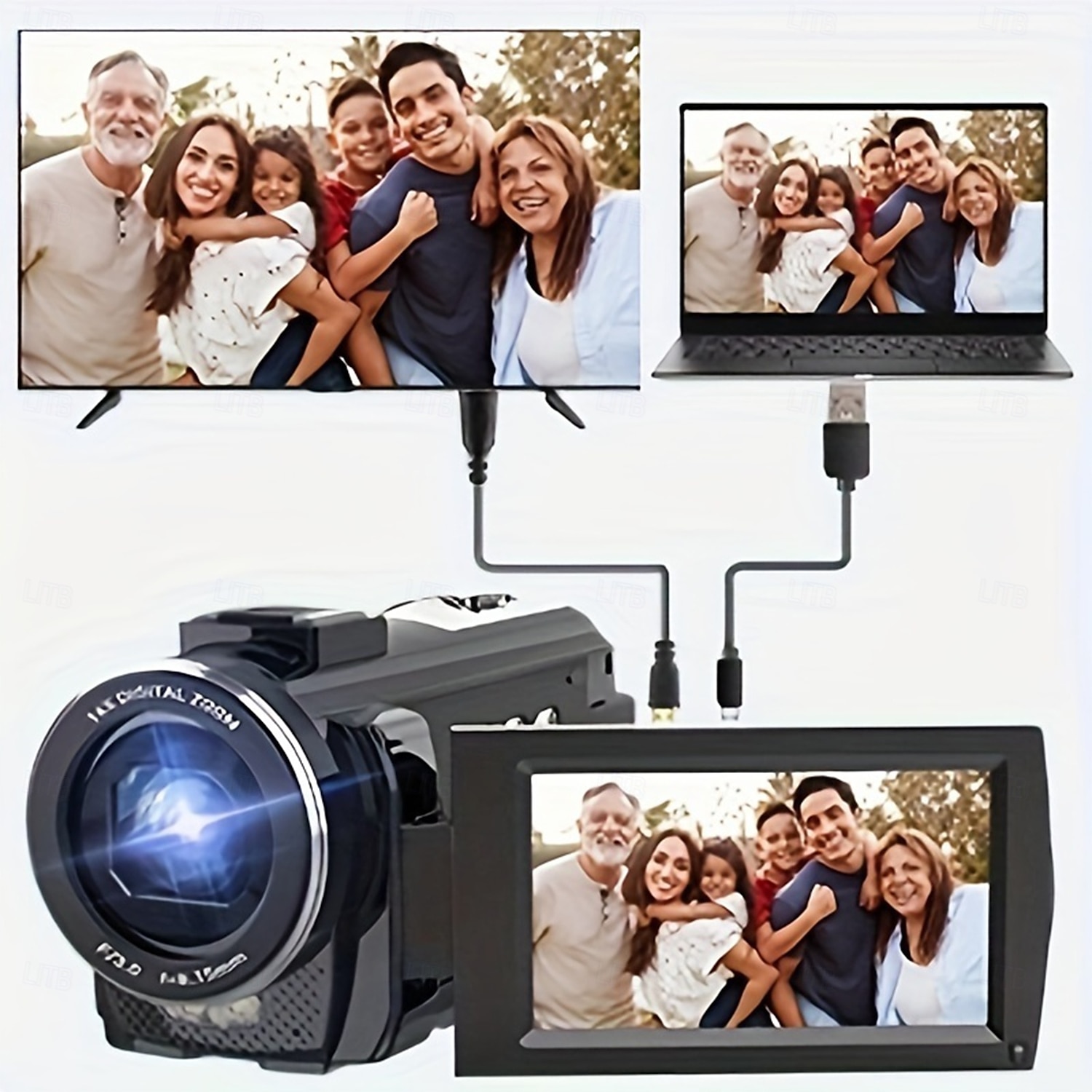 16X Digital Zoom Ultra HD 30FPS Digital Video Camera Camcorder with 3inch IPS 270 Degrees Rotation Screen Remote Control and 1500mah Battery for Vlogging 2025 - $142.99 –P9