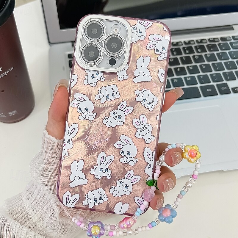 telefone Capinha Para iPhone 16 Pro Max Plus iphone 15 iPhone 15 Pro Max iPhone 14 Pro Max iPhone 13 Pro Max Capa traseira com pulseira Antichoque Retro TPU Vidro Temperado de 2025 por $15.99 –P10