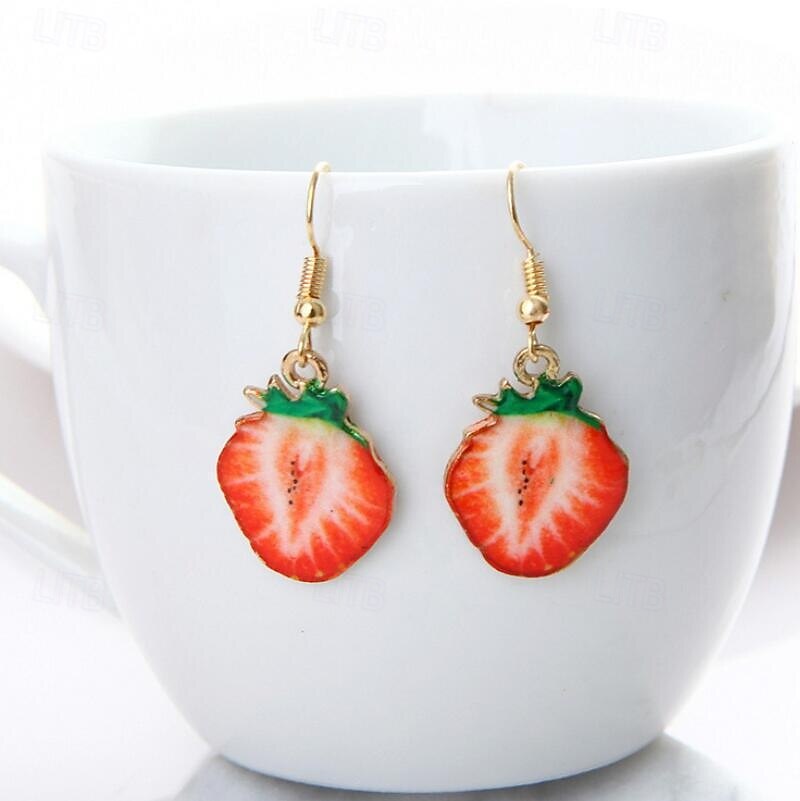 Mujer Pendiente Lujoso Alegría Elegante Lujo Aretes Joyas Borgoña Para Fiesta 2025 - $15.49 –P1