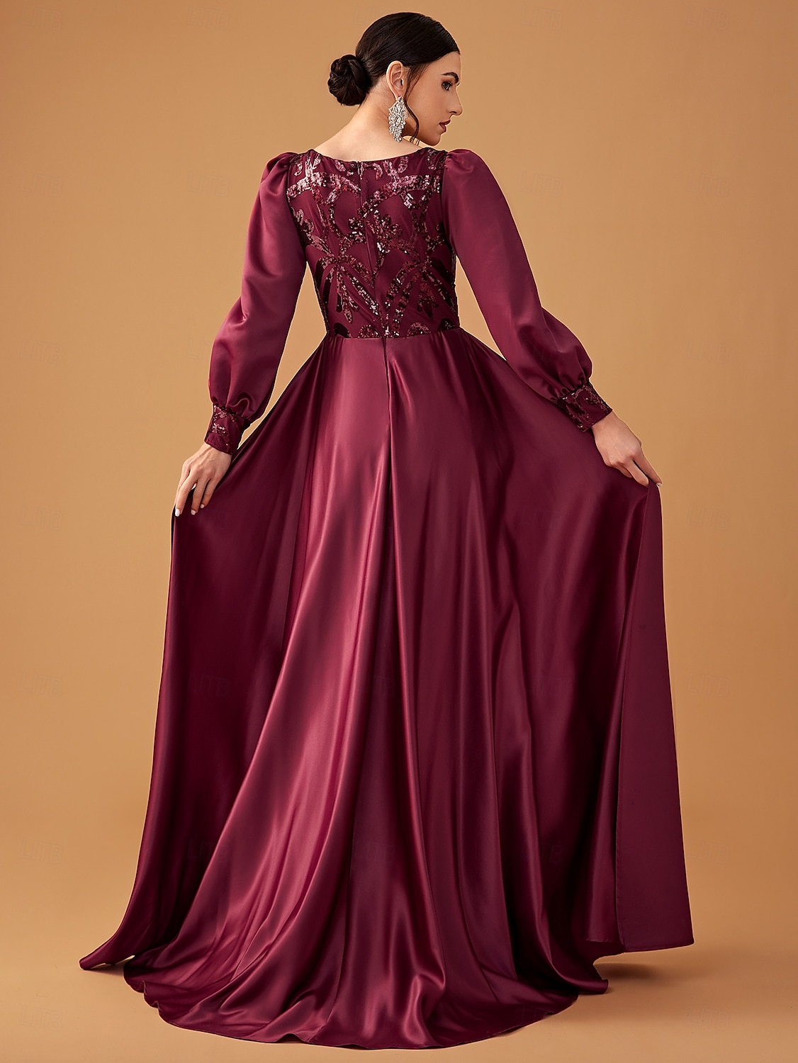 3 Piece Mother of the Bride Dress Elegant Simple V Neck Tea Length Satin Lace Short Sleeve 3/4 Length Sleeve with Lace 2025 - $136.99 –P3