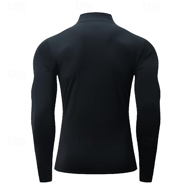 Men's Polo Shirts Golf Polos Shirts Formal Casual Quarter Zip Long Sleeve Fashion Comfortable Solid Color Zip Up Quick Dry Summer Spring Fall Black White Polo Shirts 2025 - $18.99 –P6