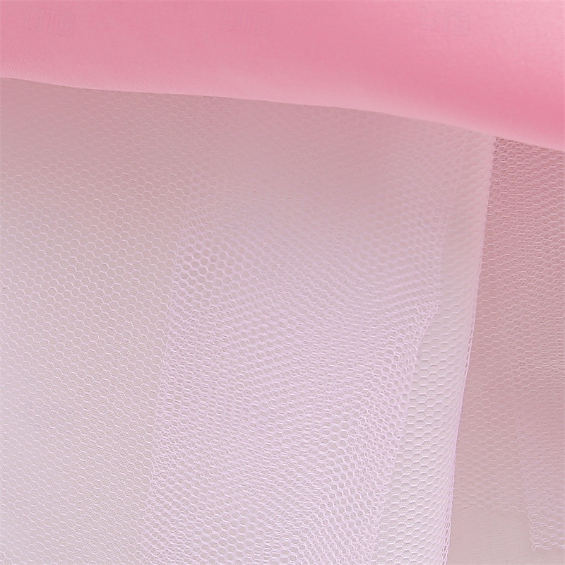 Vestido para Meninas das Flores Crianças Para Meninas Vestido de princesa Espetáculo Casamento Festa Elegante Lindo Com Transparência Côr Sólida Sem Manga Gola Redonda Branco Rosa 4 anos + de 2025 por $42.99 –P16