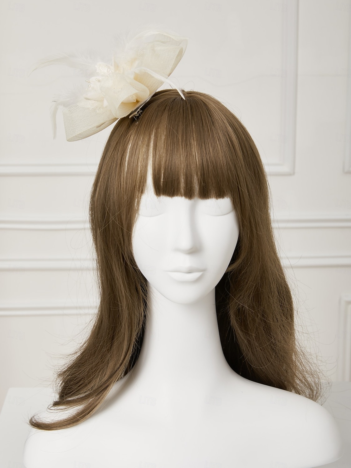Fascinatori  Cappelli  Fasce per capelli in tulle  piume  rete con 1 pezzo Matrimonio  Occasione speciale  Copricapo per tea party per un'ottima impressione Fascinatori del Derby Giornata di corsa del 2025 a $18.99 –P2