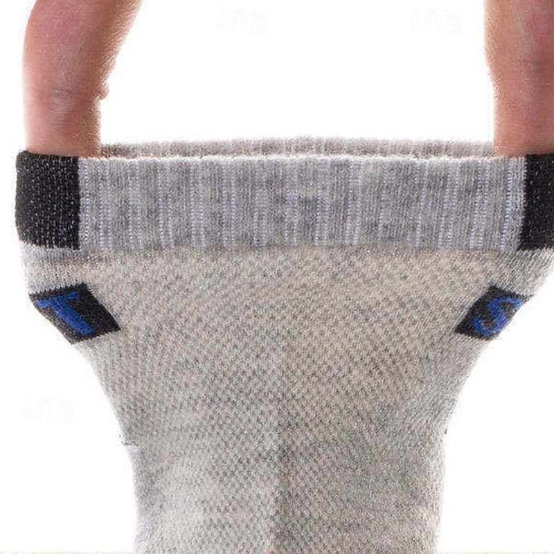 Ανδρικά 5 Ζεύγη Πολλαπλές συσκευασίες Κάλτσες Κοντές Κάλτσες Șosete de Alergat Καθημερινές Κάλτσες Μαύρο Λευκό Χρώμα Συνδυασμός Χρωμάτων Διακοπές Αθλήματα & Ύπαιθρος Καθημερινά Βασικό Μεσαίο 2026 - $6.99 –P7