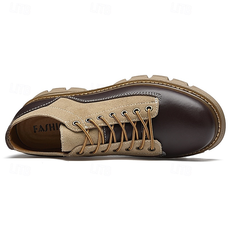 scarpe stringate in pelle sintetica e pelle scamosciata resistenti da uomo: calzature casual eleganti per l'uso quotidiano e all'aperto del 2025 a $28.99 –P9
