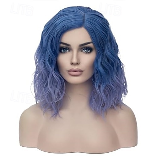 perruques pour femmes perruque courte bouclée ondulée filles perruque de cheveux synthétiques résistants à la chaleur pour une fête cosplay ou un usage quotidien de 2025 ? $18.49 –P3