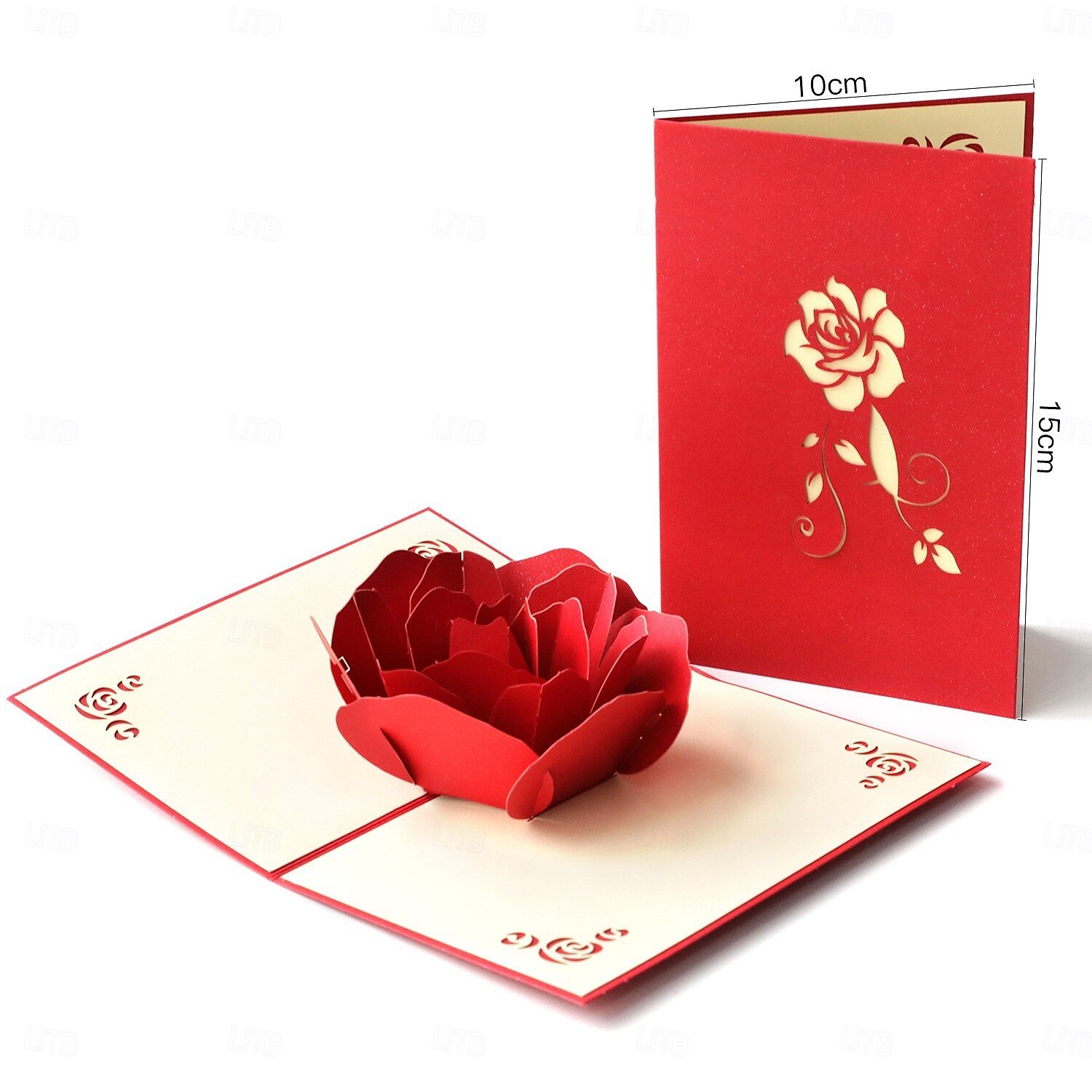 3D vyskakovací přání ke dni svatého Valentýna, design stromu s třešňovým květem, papírové vyřezávané přání ke Dni matek, požehnání a děkovné zprávy 2025 - $7.99 –P11