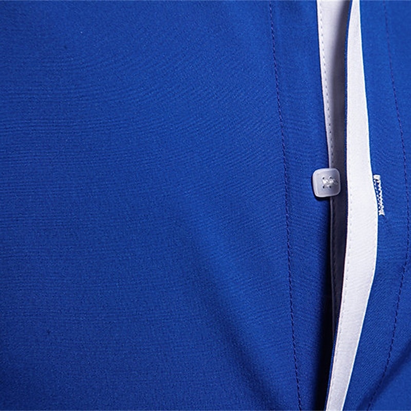 Herren Hemd Oberhemd Knopfhemd Farbblock Hochzeit Party Schwarz Weiß Marineblau Blau Langarm Kargen Frühling & Herbst Bekleidung 2025 - $28.99 –P18