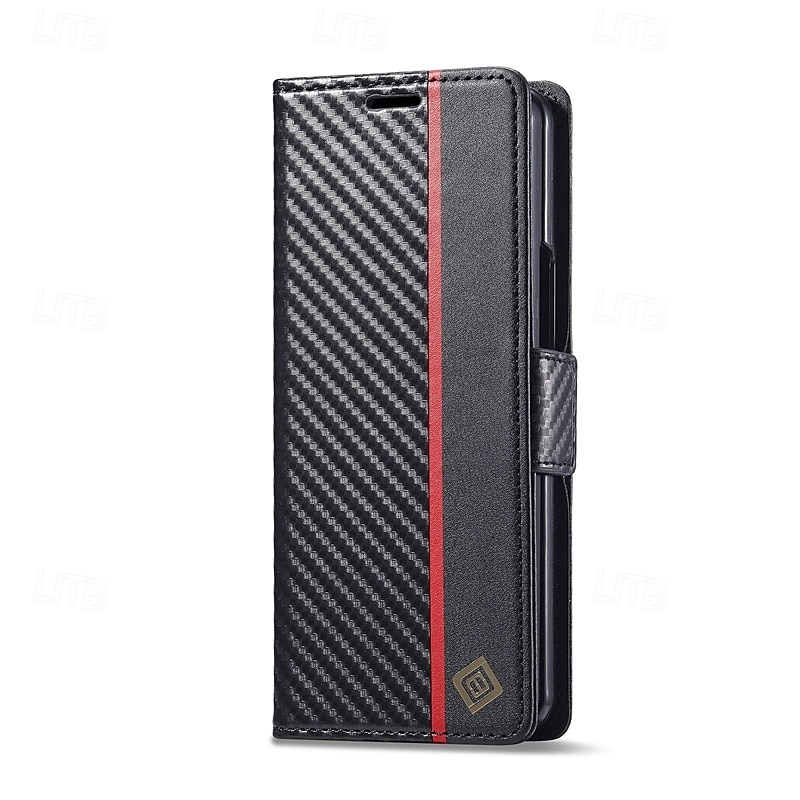 Phone Case For Samsung Galaxy Z Fold 6 Z Fold 5 Z Fold 4 Z Fold 3 Flip Cover with Stand Holder Card Slot Shockproof Retro TPU PU Leather 2025 - $17.99 –P1