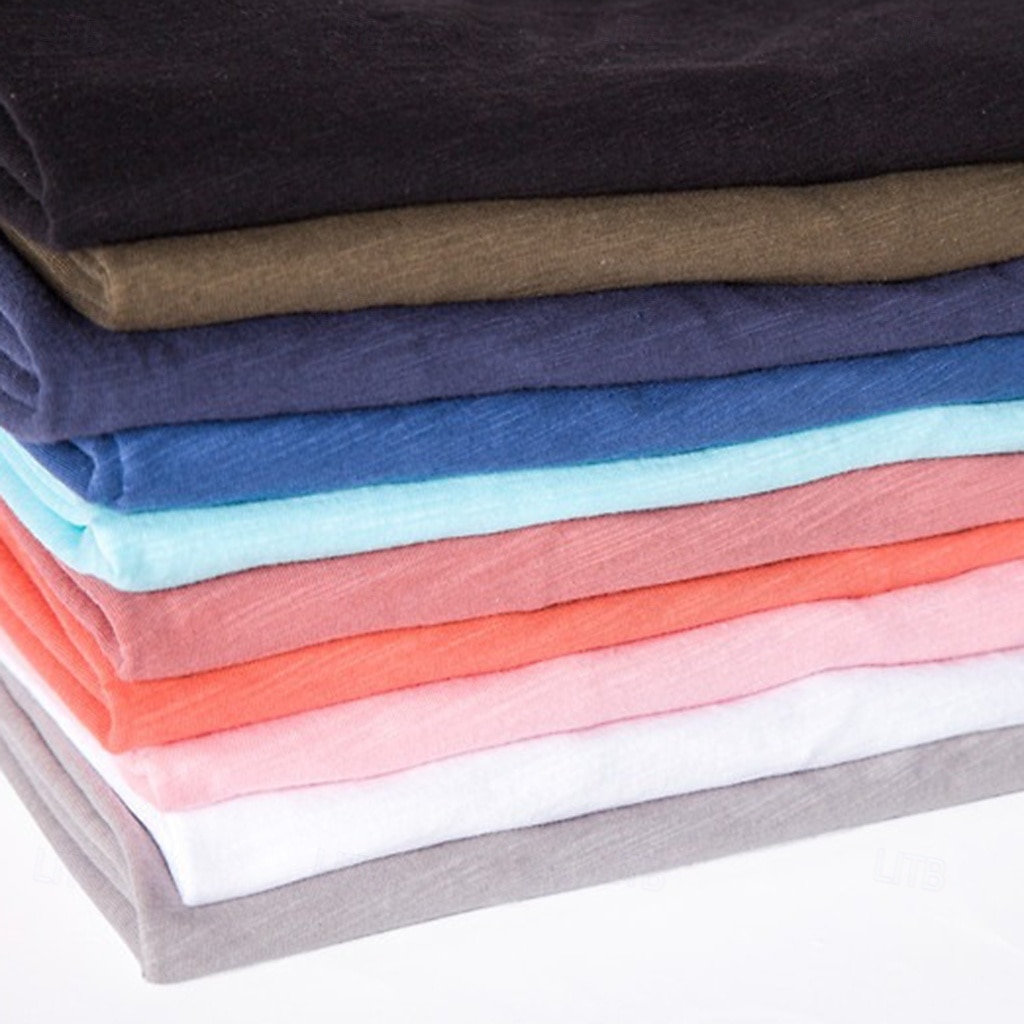 Men's Linen-like T Shirt Moisture Wicking Shirts Plain V Neck Street Causal Short Sleeve V Neck Vintage Clothing Apparel Retro Basic Casual Comfortable 2025 - $12.99 –P1