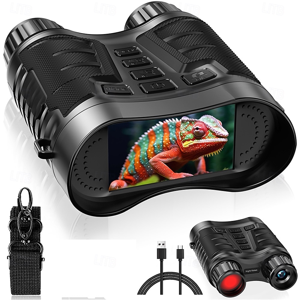 4k infraröd mörkerseende kikare 3.2 stor skärm 8x digital zoom 32gb tf-kort medföljer laddningsbart med batteri 25 mm objektivlins cmos-sensor för jul tacksägelse nyårspresenter 2025 - $159.99 –P1