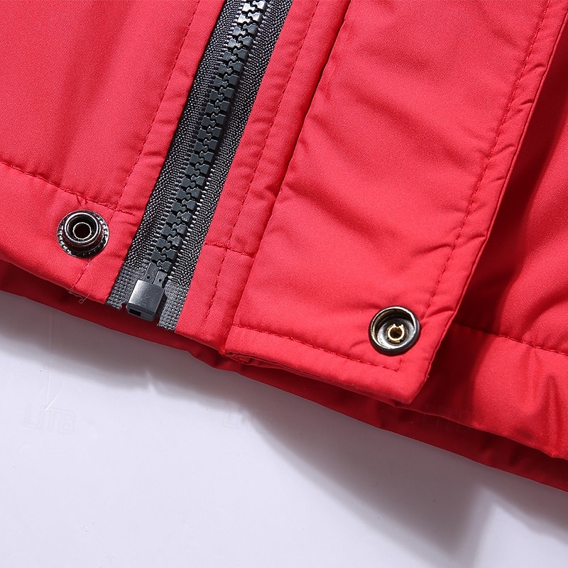 Ανδρικά Χειμωνιάτικα μπουφάν Μπουφάν fleece Αδιάβροχο Jachetă de Drumeție ΕΞΩΤΕΡΙΚΟΥ ΧΩΡΟΥ Καθημερινά Ρούχα Ζεστό Τσέπη Φθινόπωρο Χειμώνας Συνδυασμός Χρωμάτων Μοντέρνα Κομψό στυλ street Με Κουκούλα 2026 - $61.99 –P7