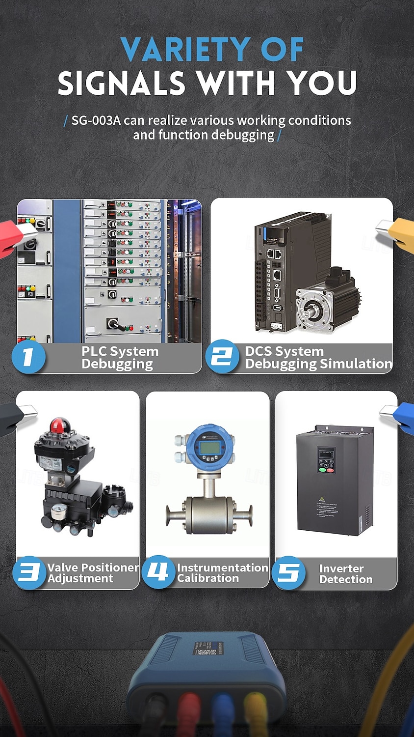 Generador de señal de corriente multifunción digital 0-10v simulador de voltaje de corriente ajustable generador de señal 4-20ma portátil 2025 - $159.99 –P8