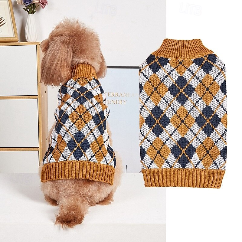 Psy Sweter Moda Zima Ciepłe Moda Wygodny Na zewnątrz Na co dzień w pomieszczeniach Ubranka dla psów for Small Średnie 2025 - $15.99 –P1