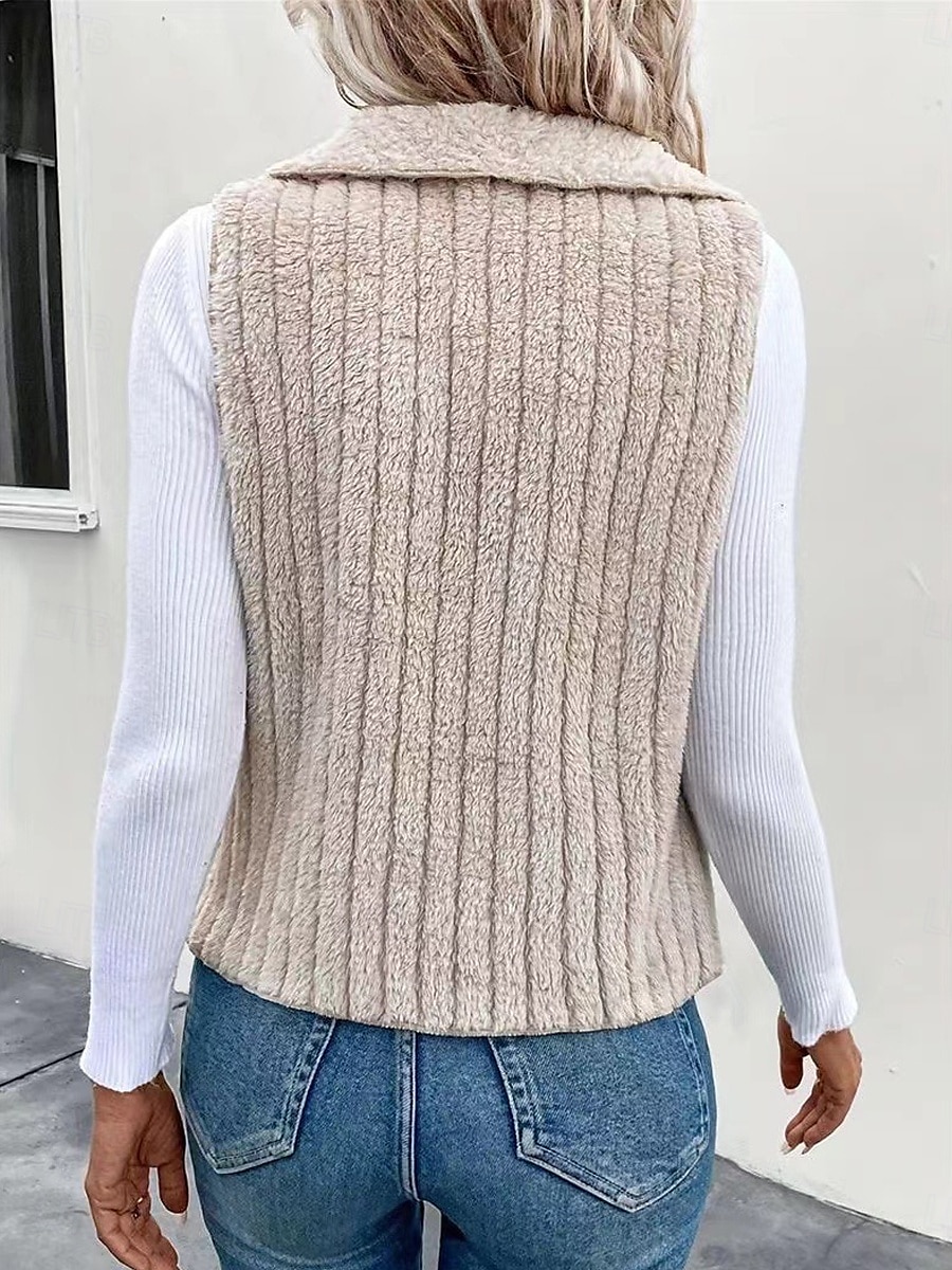 Femme Veste décontractée Extérieur Patchwork Couleur unie Coupe Vent Mode Standard Vêtements d'extérieur Sans Manches Automne gris rosé pâle S de 2025 ? $22.99 –P2
