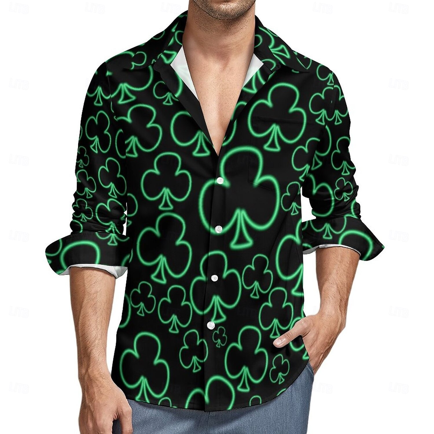 Blouse / Chemise Dessin animé Manga La Saint-Patrick 2026 Mode Occasionnel Graphique pour Homme Adulte Impression 3D  pour Fête de la Saint-Patrick Décontracté Quotidien Festival de 2026 ? $24.99 –P2