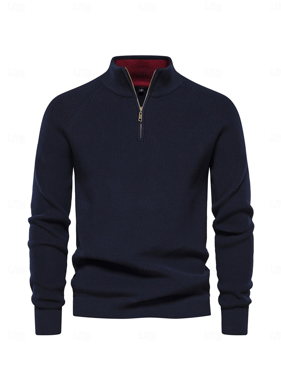 Herren Pullover Dunkelmarine Pfauenblau Langarm Shirt Golfkleidung, Kleidung, Outfits, Kleidung 2025 - $79.99 –P2
