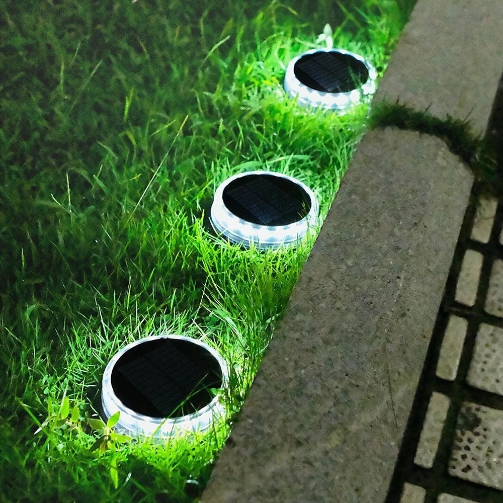 LED Solar Pathway Light Outdoor IP65 Waterproof Super Bright Disk Light 17LED Garden Lawn Pathway Patio Landscape Decoration 4pcs 2025 - $65.99 –P9