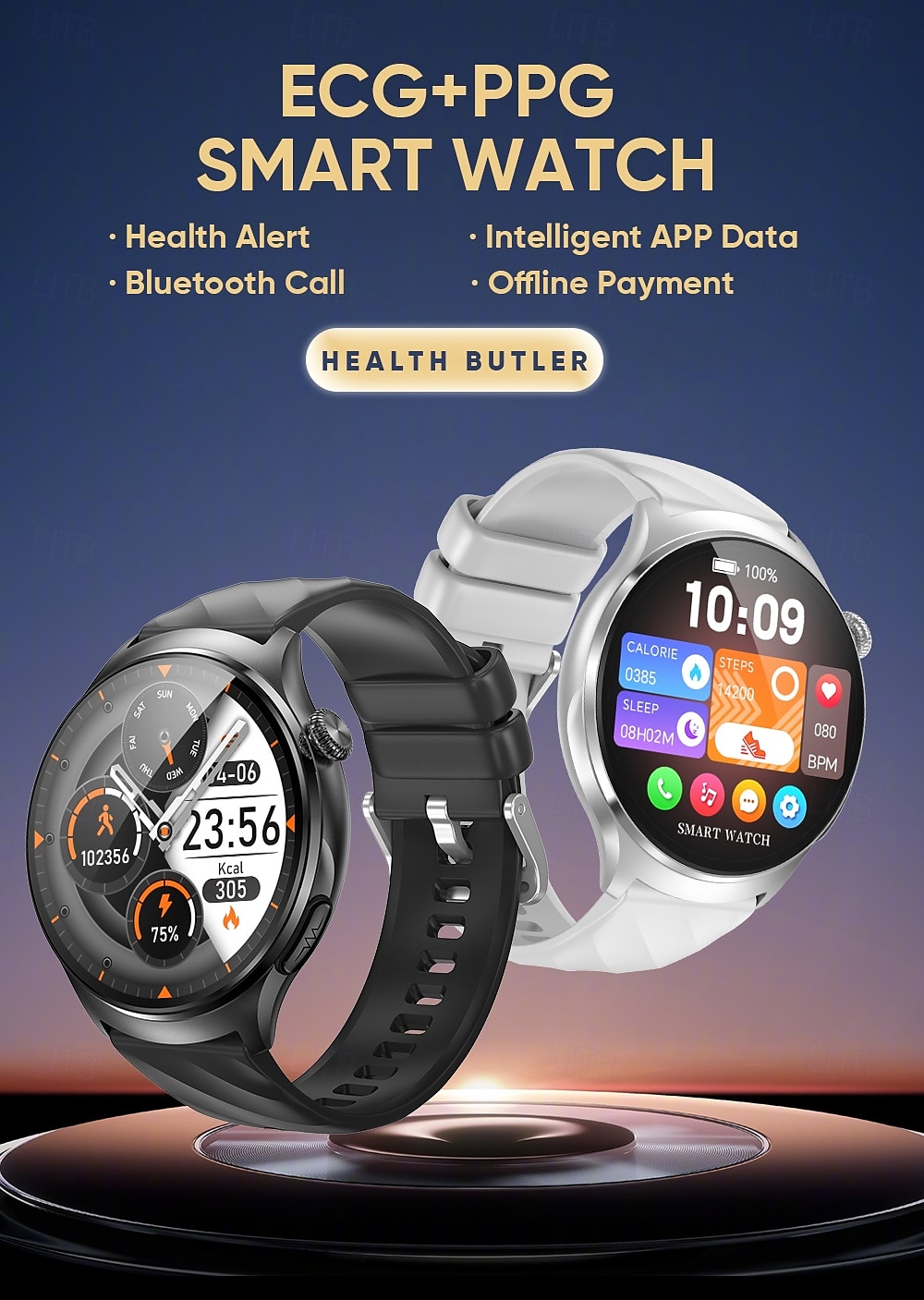 2025年 imosi mt600 スマートウォッチ 1.56 AMOLED インチ スマートウォッチ フィットネス ランニングウォッチ Bluetooth ECGPPG 温度モニタリング 歩数計 Android iOS 対応 女性 男性 ハンズフリー通話 防水 コレクション – $78.99 –P1