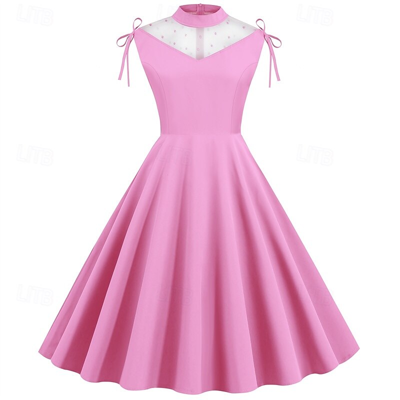 Elegant klasické 1950 Rochii Linia -A Pentru femei ziua îndragostiților Evenimente / Petrecere Dată Petrecere ceai Adulți Rochie Primavara vara 2025 - $21.99 –P1