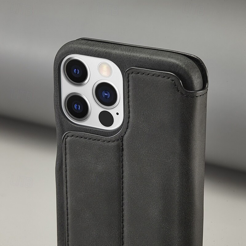 Custodia per telefono per iPhone 16 Pro Max Plus iPhone 15 Pro Max Plus iPhone 14 13 12 11 Pro Max Plus Mini Cover flip con slot per schede anti-caduta retrò TPU pelle PU del 2025 a $19.99 –P9