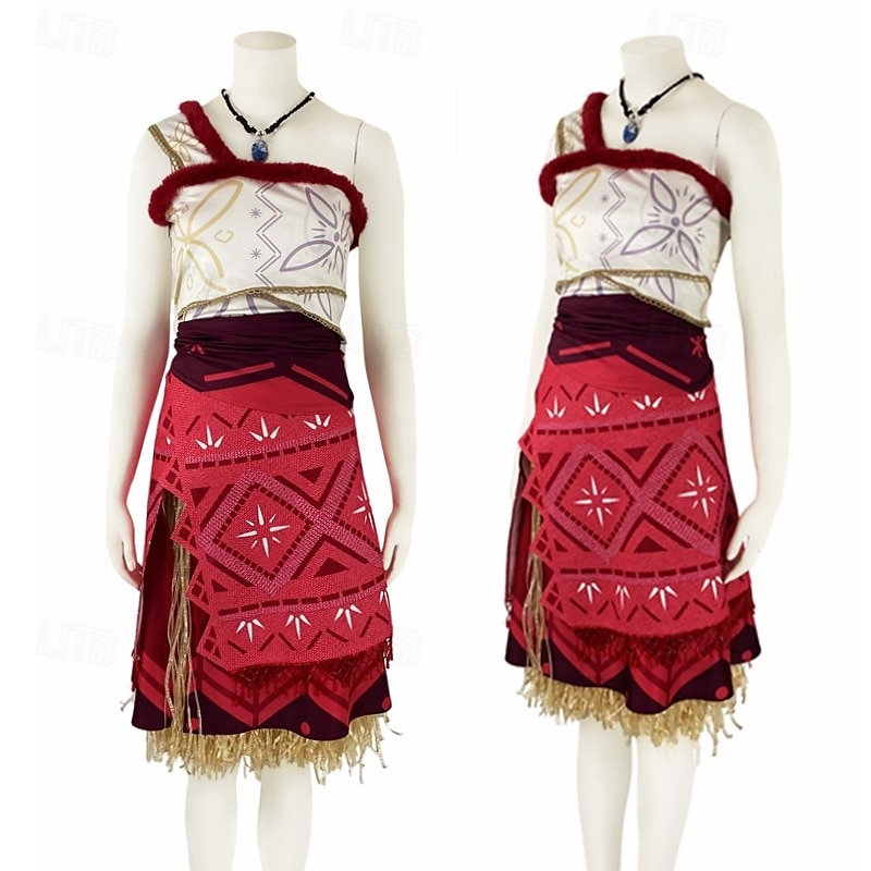 Moana Princesa Moana Vestidos Ocasiões Especiais Trajes temáticos de filmes e séries Cosplay filme for Mulheres Para Meninas Crianças Dia Das Bruxas Carnaval Dia Mundial do Livro Espetáculo Festa de 2025 por $66.99 –P1