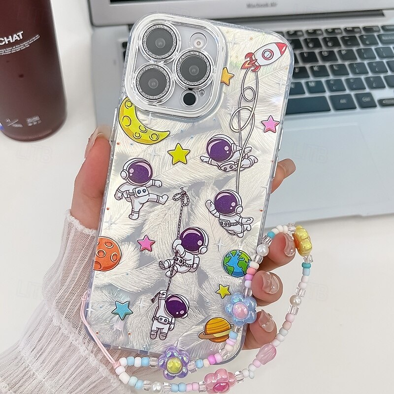 telefone Capinha Para iPhone 16 Pro Max Plus iphone 15 iPhone 15 Pro Max iPhone 14 Pro Max iPhone 13 Pro Max Capa traseira com pulseira Antichoque Retro TPU Vidro Temperado de 2025 por $15.99 –P12