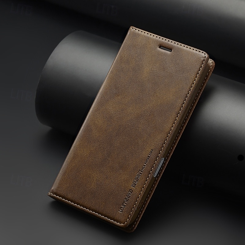 telefon Carcasă Pro iPhone 16 15 14 Pro Max Plus iPhone 13 12 11 Pro Max Mini Flip Cover se stojánkem Magnetické Slot pro kartu Retro TPU PU kůže 2025 - $15.99 –P1