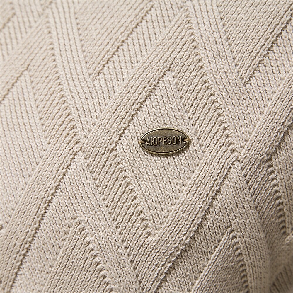 Herr Pullover tröja Sticka Ensfärgat Rund hals Stickat Elegant Jul Utomhus Kläder Raglanärm Vår Höst Svart Rubinrött S M L 2025 - $36.99 –P12