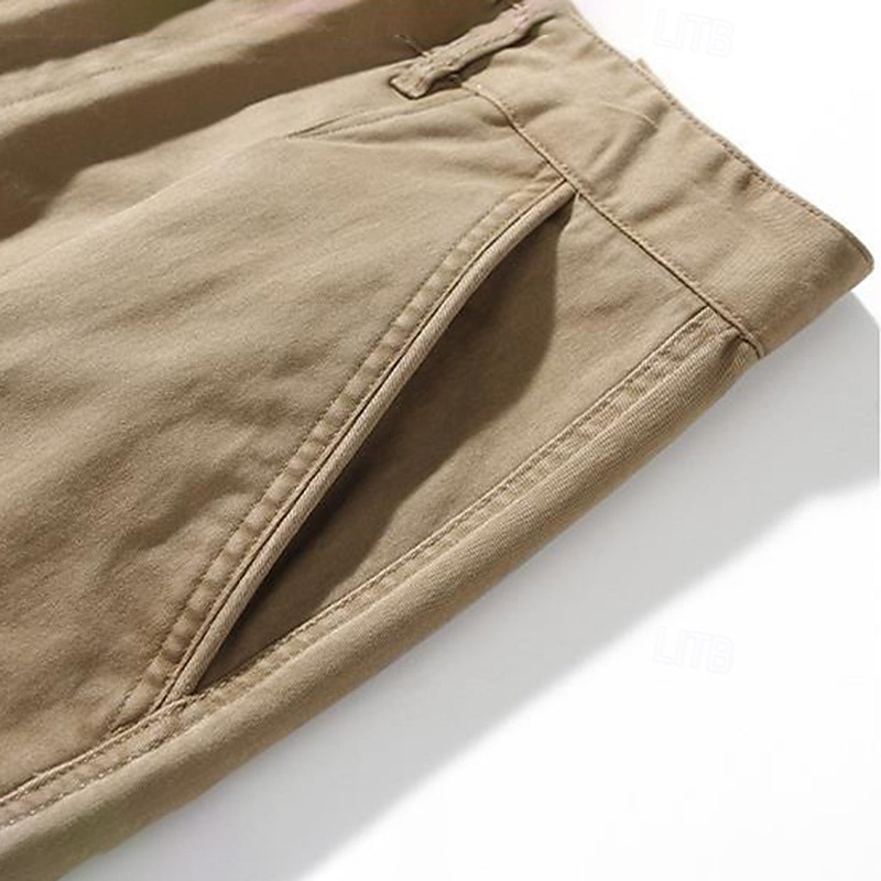 Per uomo Joggers Pantaloni a carota affusolati Tasca Tinta unica Lunghezza intera All'aperto Vacanza Feste Vacanza Vintage CachiA Nero Micro-elastico del 2025 a $44.99 –P14