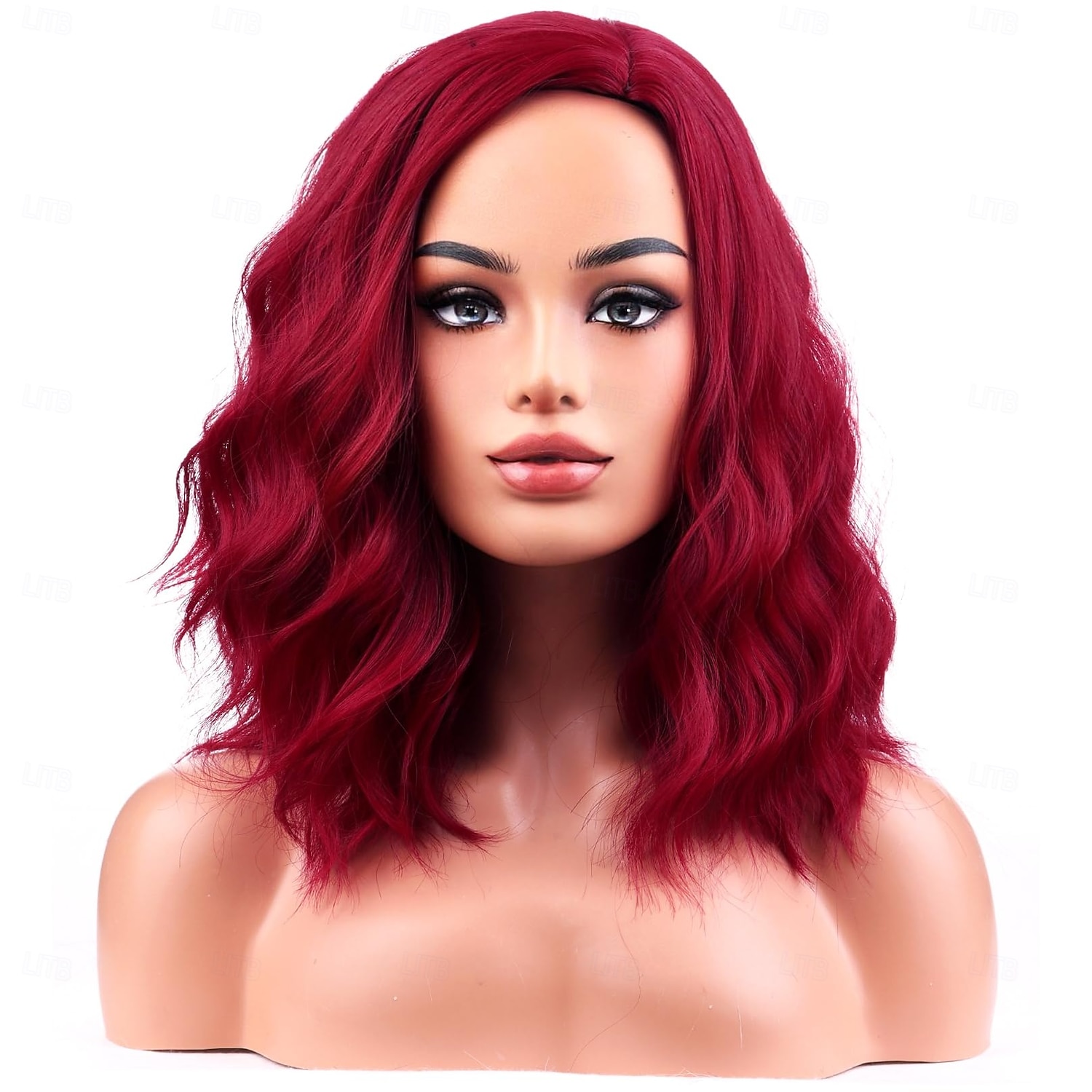 perruques pour femmes perruque courte bouclée ondulée filles perruque de cheveux synthétiques résistants à la chaleur pour une fête cosplay ou un usage quotidien de 2025 ? $18.49 –P6