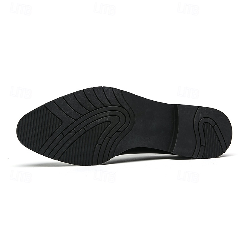 eleganti scarpe oxford in similpelle marrone con punta traforata per uomo | perfette per matrimoni, affari e occasioni formali del 2025 a $54.99 –P9