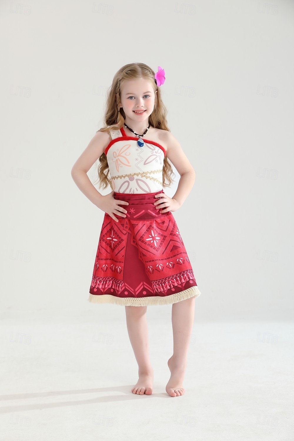 Moana Prinzessin Moana Kleid Kostüm Film- und TV-Themenkostüme Film Cosplay for Mädchen Kinder Karneval Kindertag Welttag des Buches Party Geburtstag Strand 2025 - $35.99 –P13