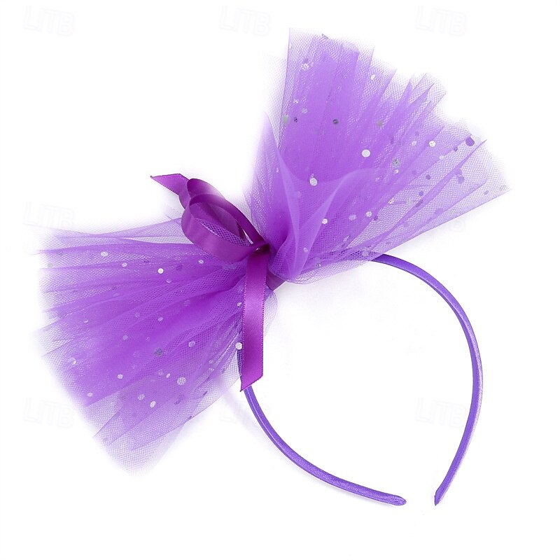 Kids Girls' Party Dress Solid Color Sleeveless Performance Birthday Mesh Beautiful Sweet Polyester Knee-length Party Dress Swing Dress A Line Dress Summer 4-12 Years Purple 2025 - $33.99 –P5
