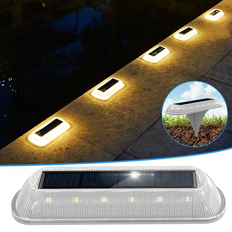 1PC Outdoor Solar Deck Light - IP65 Waterproof LED Buried Light for Courtyard, Garden, Balcony, Fence and Staircase Lighting 2025 - $14.99 –P12