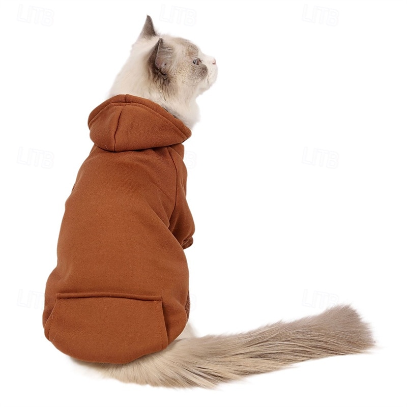 Hund Huvtröjor Mode Vinter Varm Mode Bekväm Utomhus Vardag Inomhus Hundkläder for Small Medium 2025 - $10.99 –P19
