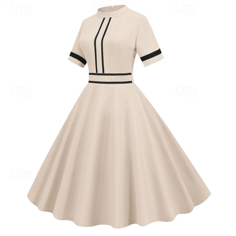 Elegant Klassisk Femtiotal Klänningar A-linje Dam alla hjärtans dag Fest Datum Tebjudning Vuxna Klänning Vår & sommar 2025 - $24.99 –P11