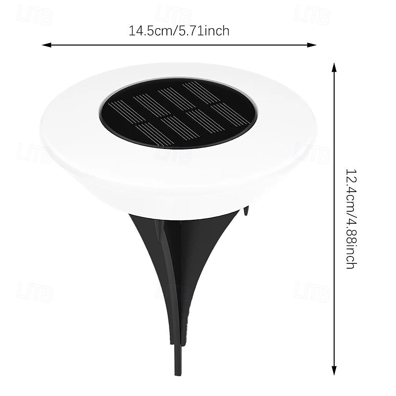 4 stücke solar boden licht solar rasen lichter wasserdicht im freien garten lampe led boden lichter für garten hof einfahrt terrasse rasen dekoration 2025 - $34.99 –P1