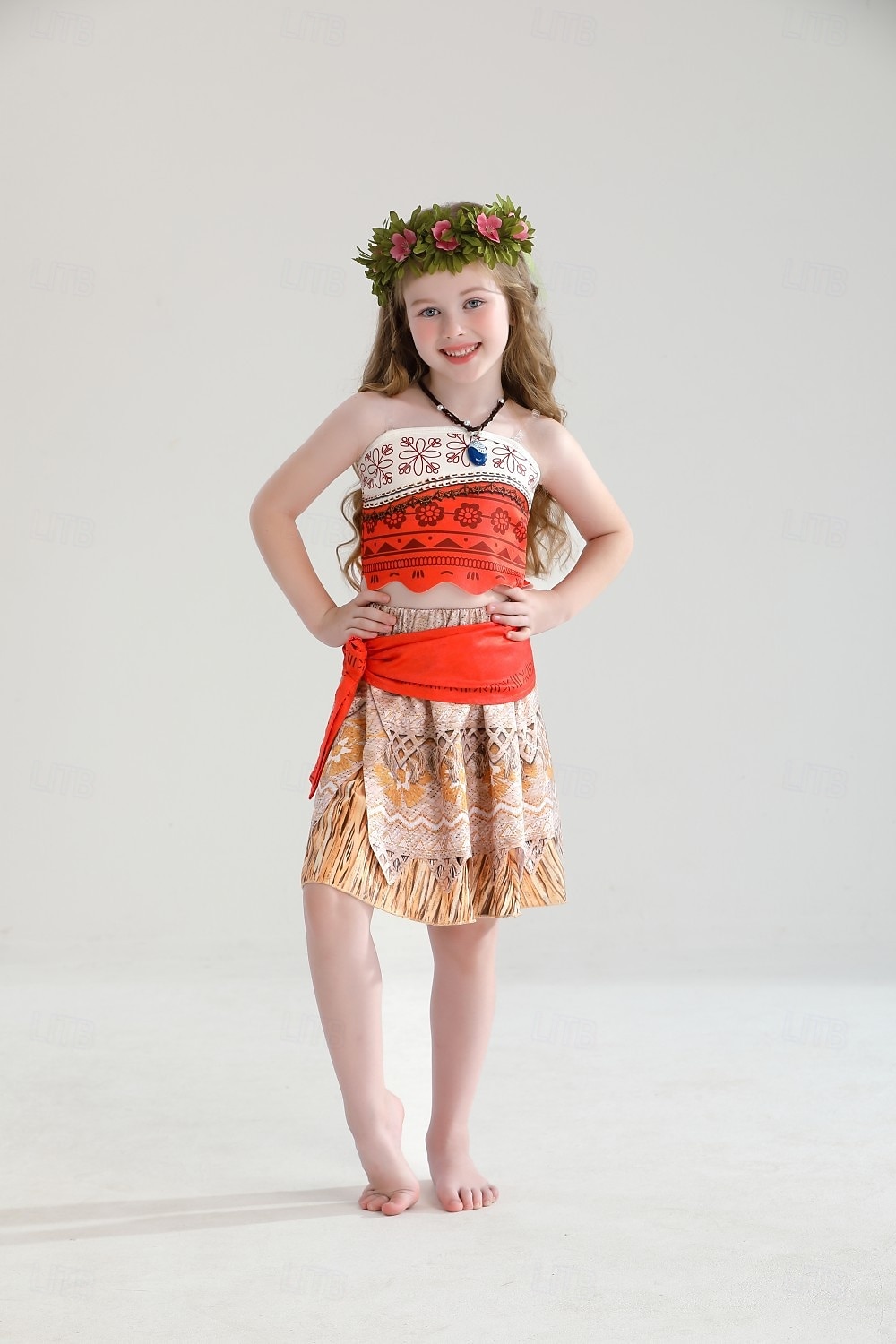 Princesa Moana Falda Parte superior del tubo Disfraces con temática de películas y televisión for Chica Niños Carnaval Día del Niño Playa Fiesta Cumpleaños 2026 - $33.99 –P12