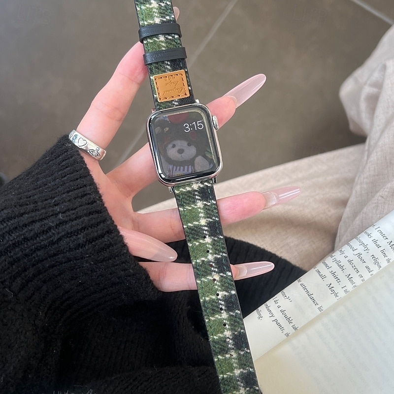 Sólová smyčka Kompatibilní s Řemínek k hodinkám Apple Watch 38 mm 40 mm 41 mm 42 mm 44 mm 45 mm 49 mm Nastavitelný PU kůže Náhradní pásek na hodinky pro iwatch Ultra 2 Series 9 8 7 SE 6 5 4 3 2 1 2025 - $20.99 –P6