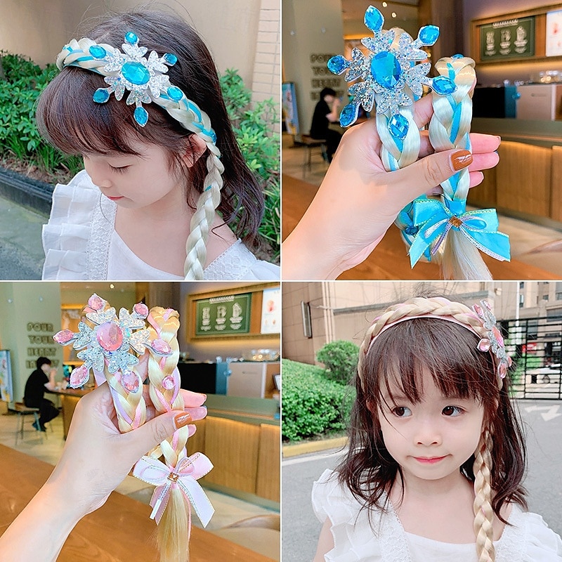 Infantil Para Meninas Acessórios de Cabelo Ativo Doce Festa Aniversário Floco de Neve Rosa Azul de 2026 por $5.49 –P2