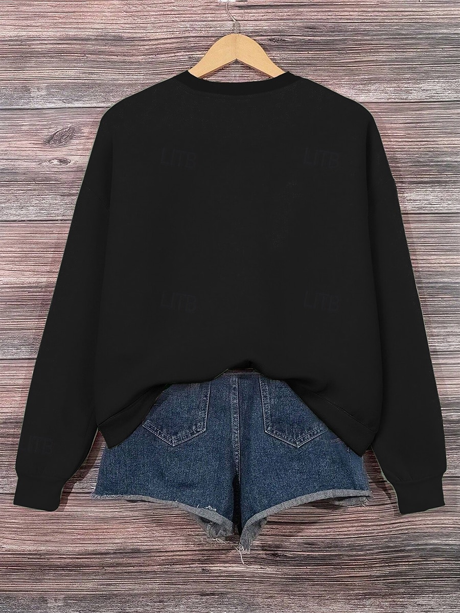 felpa con cappuccio casual da donna con stampa a maniche lunghe con gatto rosa autunno inverno del 2025 a $24.99 –P2
