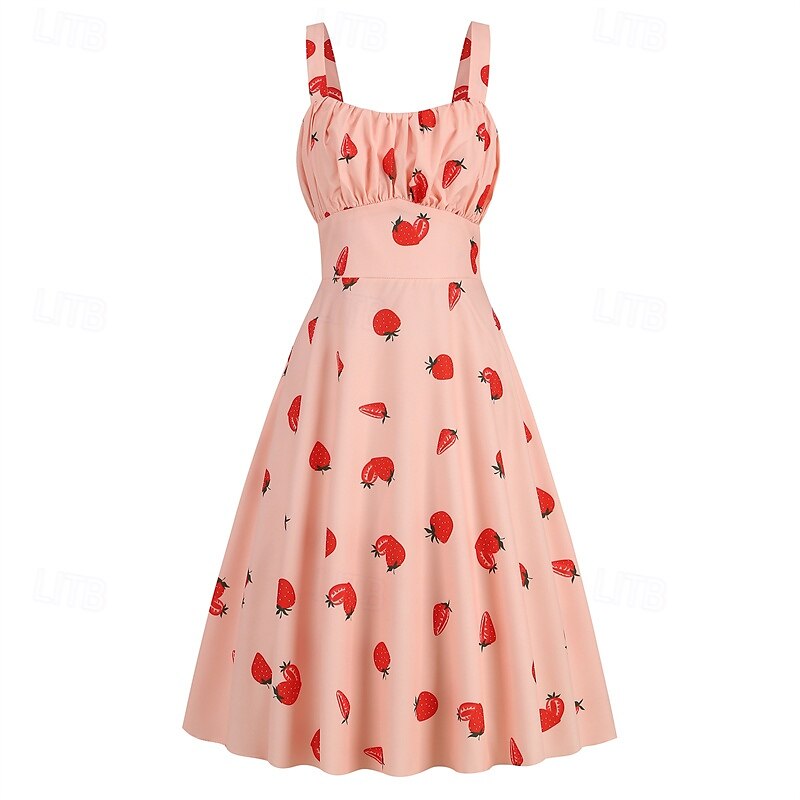 Elegáns Κλασσική 1950-es Ruhák A-vonalú Női Valentin nap Esemény / Buli Randi Zsúr Felnőttek Ruha Tavaszi nyár 2025 - $24.99 –P1