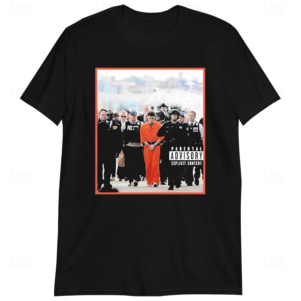 Anime Character Luigi Mangione T-shirt Graphic For Couple's Men's Women's Adults' Masquerade Hot Stamping Casual Daily 2025 - $17.49 –P1
