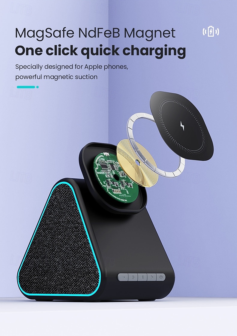 Wireless Charger Wireless Charging Station CE Certified Fast Wireless Charging Magnetic For Compatible with any wireless charging enabled devices 2025 - $37.99 –P4