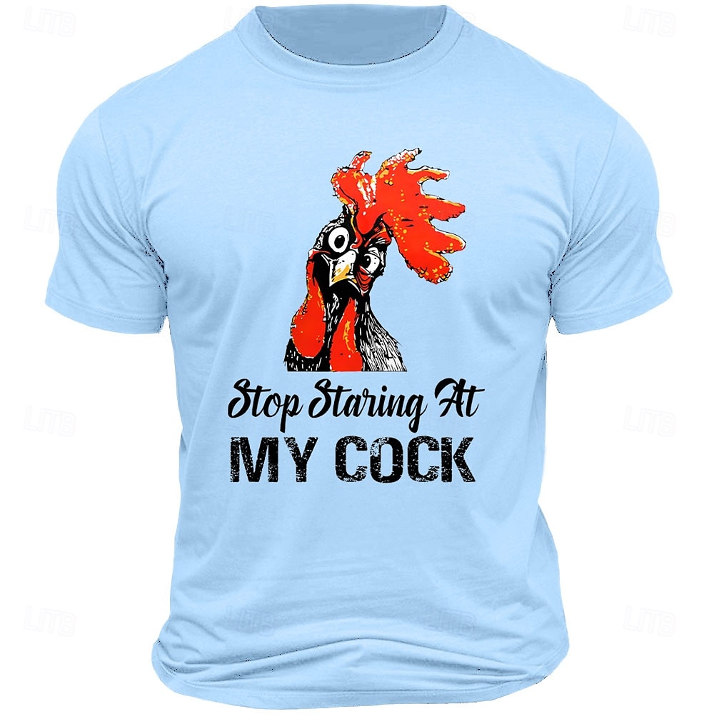 Herr Bokstavstryck Rolig kuk T-shirt T-tröja 100 % bomull Kortärmad Grafisk Skjorta Svart Vit Armégrön Bekväm t-shirt Semester Gata Modedesignerkläder 2025 - $15.99 –P1